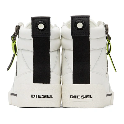 Shop Diesel White S-dvelows High Top Sneakers In T1015 White