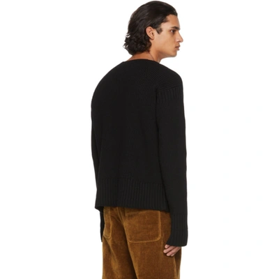 Shop Jacquemus Black 'la Maille Baja' Sweater