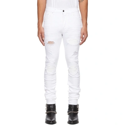 Shop Amiri White Mx1 Jeans