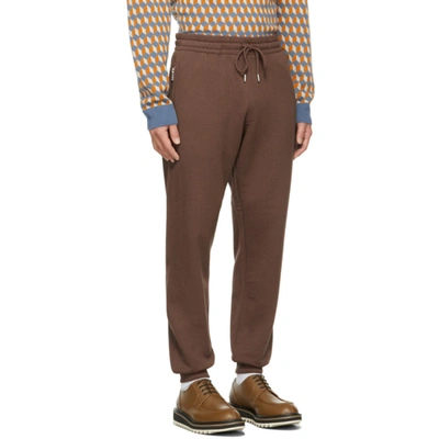 Shop Dries Van Noten Brown French Terry Lounge Pants In 703 Brown