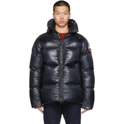 Shop Canada Goose Black Down Packable Crofton Puffer Jacket