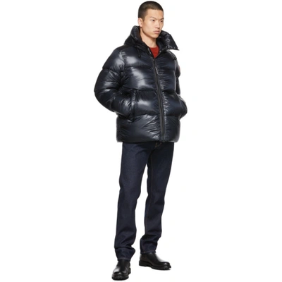 Shop Canada Goose Black Down Packable Crofton Puffer Jacket
