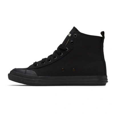 Shop Diesel Black S-astico High Top Sneakers In T8013 Black