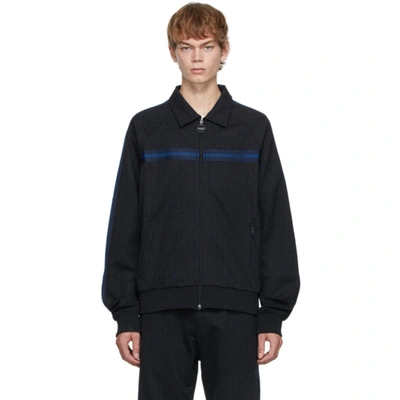 Shop Lanvin Black Maze Tracksuit Sweater In B123 Black/