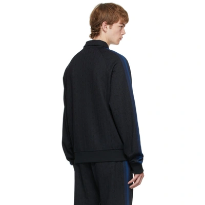 Shop Lanvin Black Maze Tracksuit Sweater In B123 Black/
