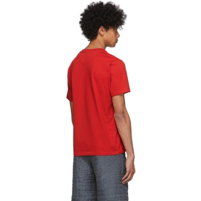 Shop Kenzo Red 'paris' T-shirt In 21 Med Red