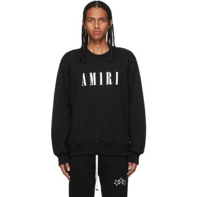 Shop Amiri Black Logo Sweater