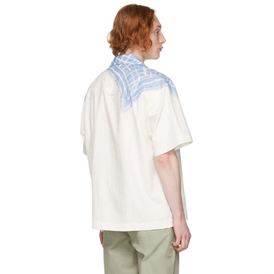 Jacquemus Blue Print 'la Chemise Jean' Short Sleeve Shirt In Print 