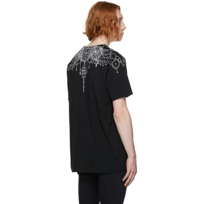 Shop Marcelo Burlon County Of Milan Black Astral Wings T-shirt In Black/white