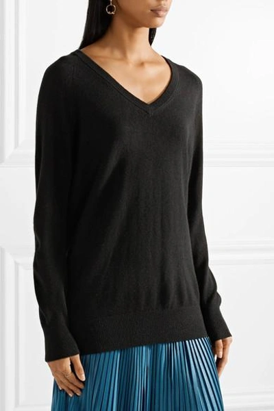 Shop Equipment Asher Oversized Cashmere Sweater In Black