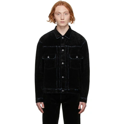 John Elliott Thumper Type Ii Crush Flock Jacket In Black ModeSens