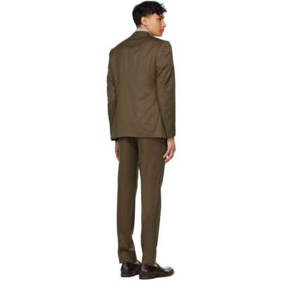 Shop Ermenegildo Zegna Brown Solaro Suit In 922047 Brow