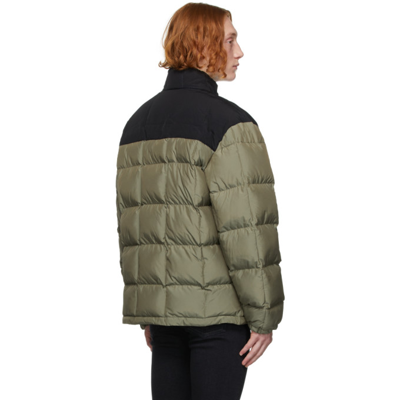 Marcelo Burlon County Of Milan Marcelo Burlon Cross Two-tone Down Jacket In Army/black