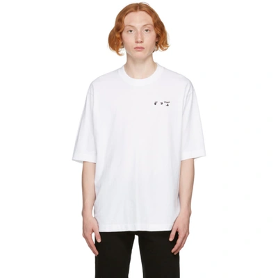 Shop Off-white White Logo Skate T-shirt In White/black