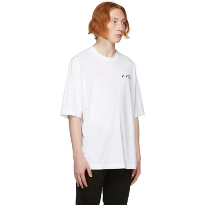 Shop Off-white White Logo Skate T-shirt In White/black