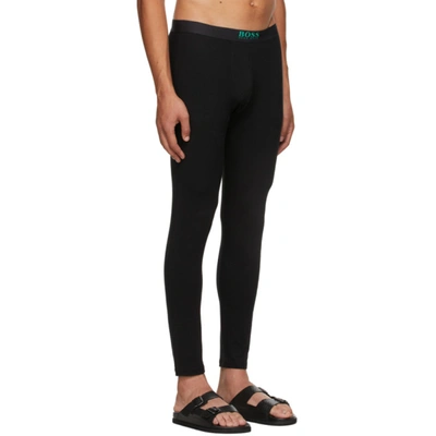 Shop Hugo Boss Black Infinity Leggings In 001 Black