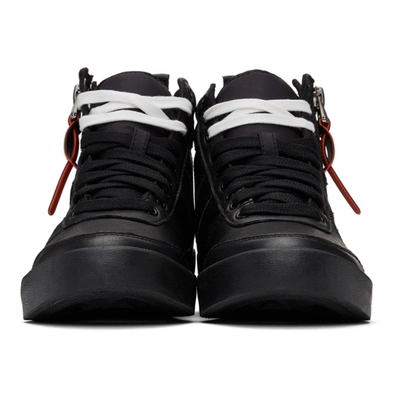 Shop Diesel Black S-dvelows High Top Sneakers In T8013 Black