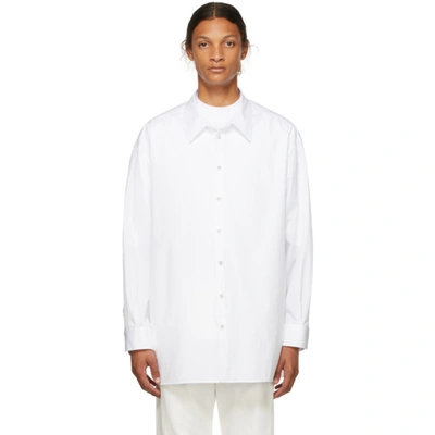 Shop The Row White Lukre Shirt In Optic White