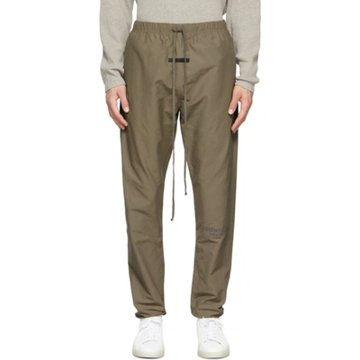 Shop Essentials Taupe Track Lounge Pants In Harvest
