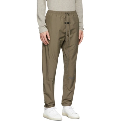 Shop Essentials Taupe Track Lounge Pants In Harvest