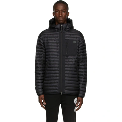 Shop Burberry Black Down Packable Lenham Jacket