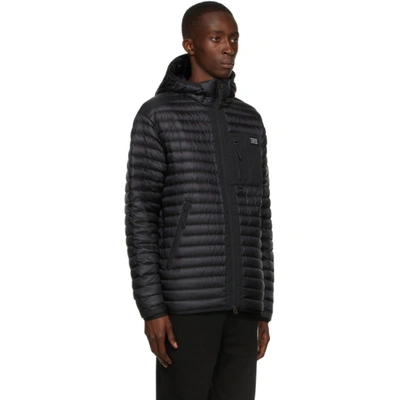 Burberry Black Down Packable Lenham Jacket In Black