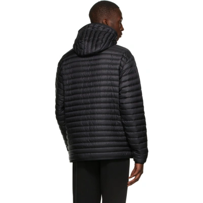 Burberry Black Down Packable Lenham Jacket In Black