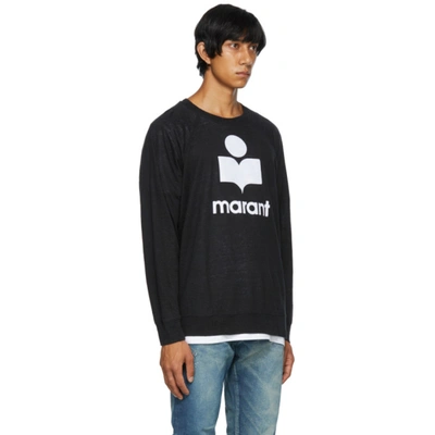 Shop Isabel Marant Black Kieffer Long Sleeve T-shirt In Black 01bk