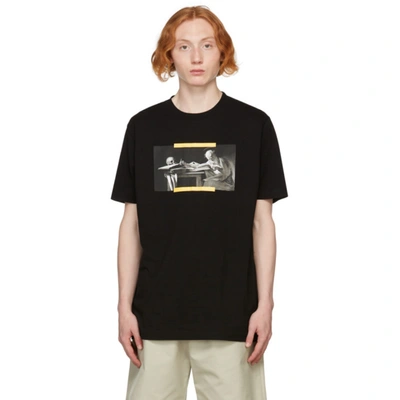 Off White Off-White Oil Painting Black T-Shirt Size XS