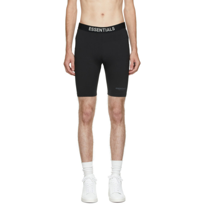 Shop Essentials Black Athletic Biker Shorts