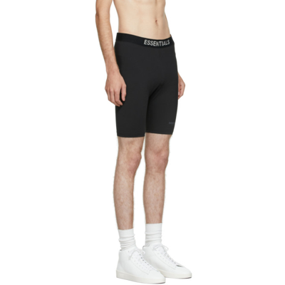 Shop Essentials Black Athletic Biker Shorts
