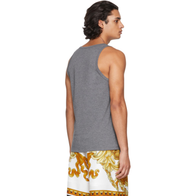 Shop Versace Grey Medusa Tank Top In A1738 Grey