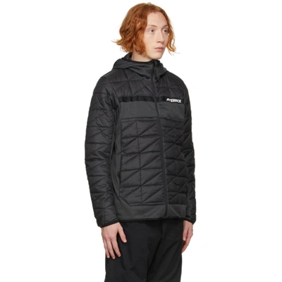 Shop Adidas Originals Black Insulated Terrex Hybrid Jacket