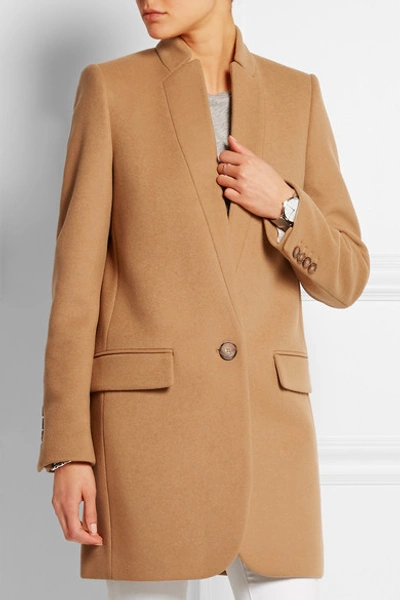 Shop Stella Mccartney Bryce Wool-blend Coat In Brown