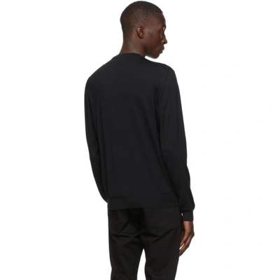 Shop Ermenegildo Zegna Black Cashmere Sweater In K09 Black