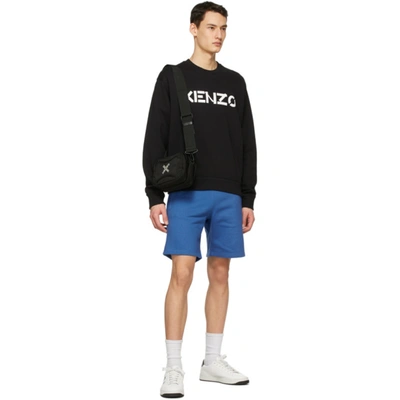 Shop Kenzo Black Logo Sweatshirt In 99 - Black