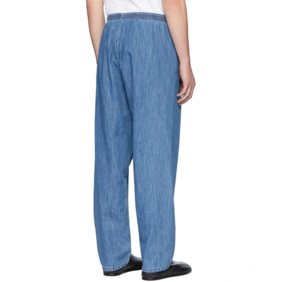 Shop Maison Margiela Blue Denim Pyjama Jeans In 468 Medindi