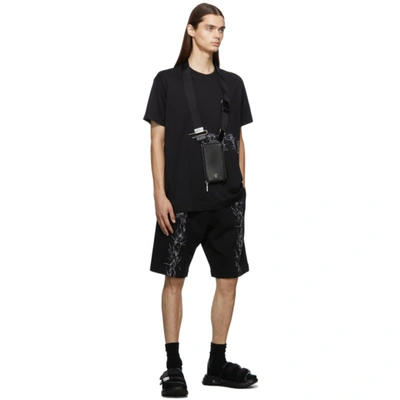 Shop Givenchy Black Barbed Wire Shorts In 001-black