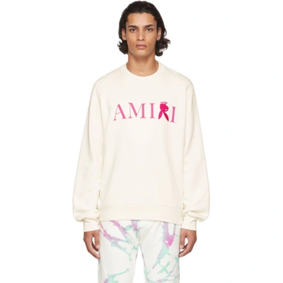 Shop Amiri White Playboy Edition Reverse Bunny Sweatshirt In Blanc / Peacock-14 O