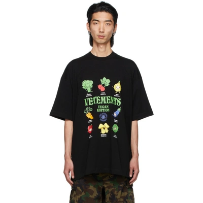 Shop Vetements Black Vegan Logo T-shirt