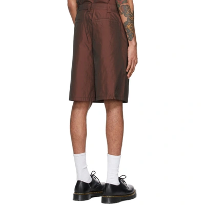 Shop Marc Jacobs Burgundy Heaven By  Wide Shorts In 601 Burgundy