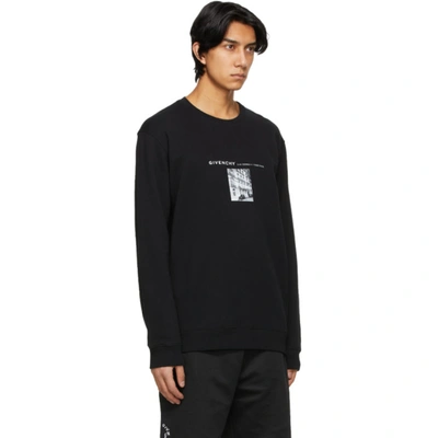 Shop Givenchy Black Photo Sweatshirt In 001 Black