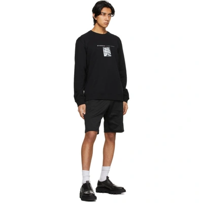 Shop Givenchy Black Photo Sweatshirt In 001 Black