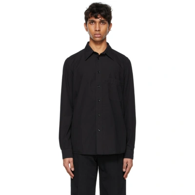 Shop Lemaire Black Regular Shirt In 999 Black