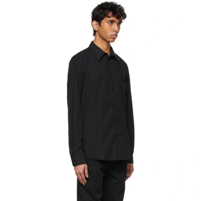 Shop Lemaire Black Regular Shirt In 999 Black