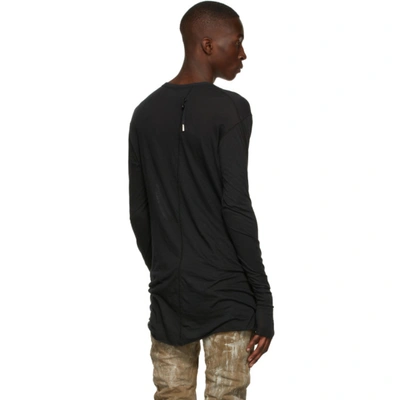 Shop Boris Bidjan Saberi Black Jersey Ls1 Long Sleeve T-shirt