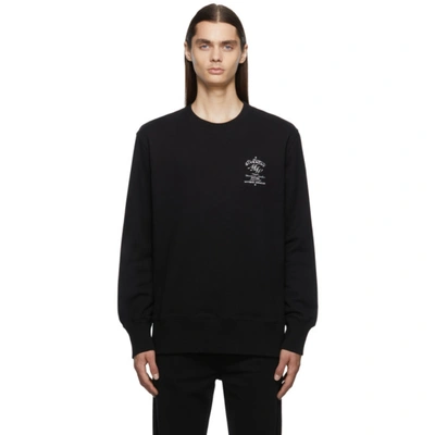 Shop Givenchy Black Crest Sweatshirt In 001-black