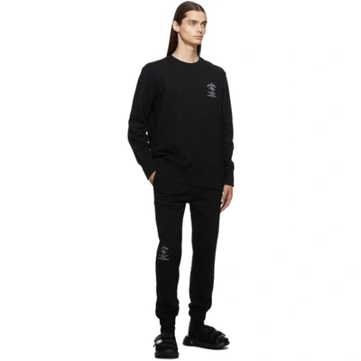 Shop Givenchy Black Crest Sweatshirt In 001-black