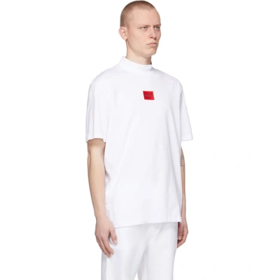 Shop Hugo White Dabagari T-shirt In 100 White