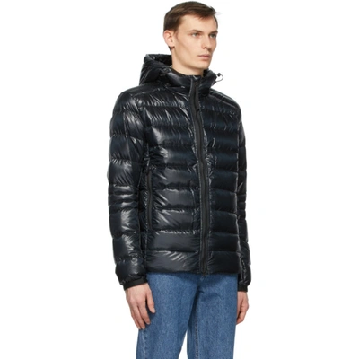 Shop Canada Goose Black Down Crofton Jacket